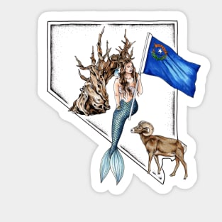 Nevada Mermaid Sticker